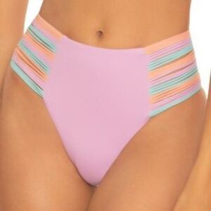 Isabella Rose Lucca High-Waist Bikini Bottom Small NWT